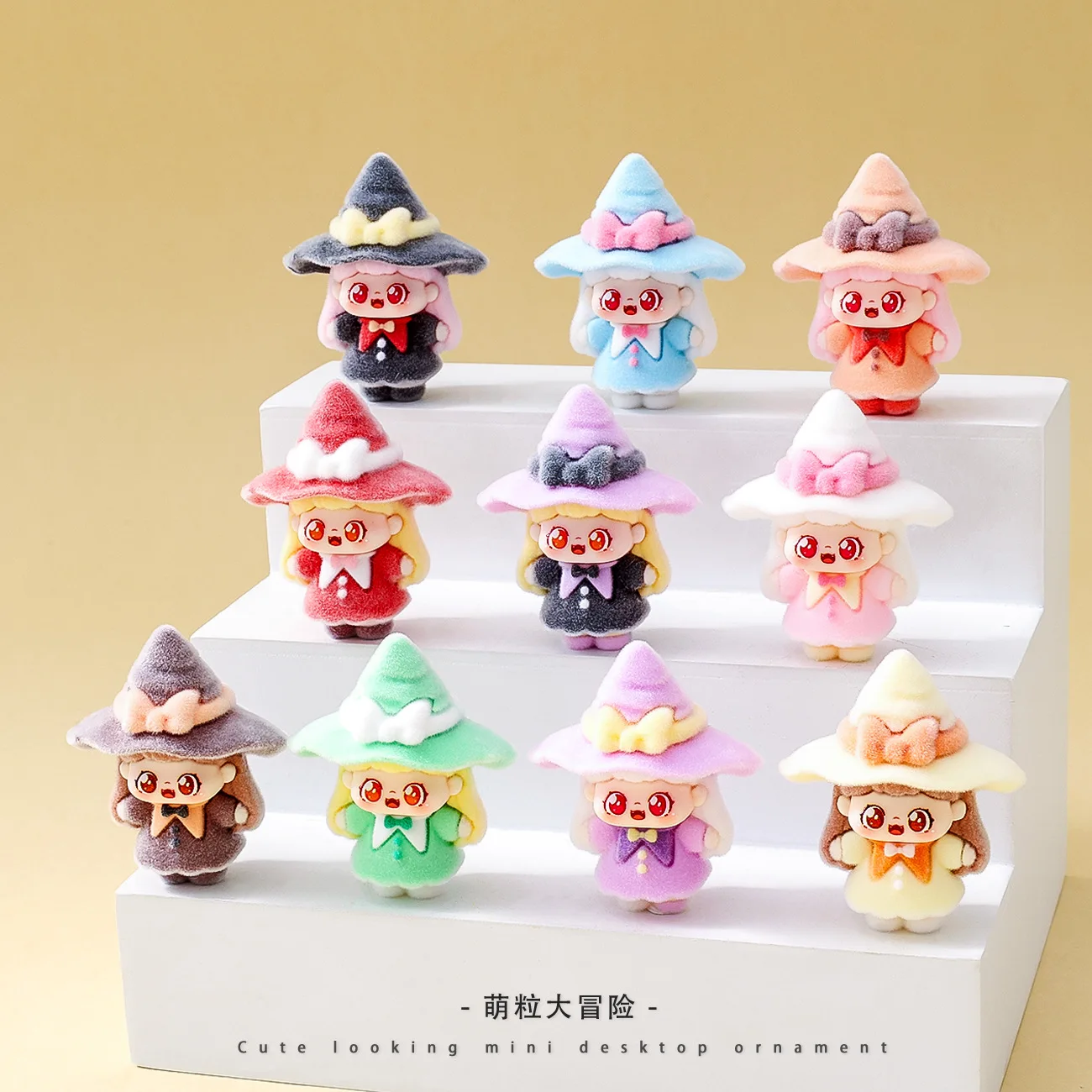 

10 pieces new "Little Witch Sweetie" cute figurines for DIY decoration, mini desktop ornaments, office decorations