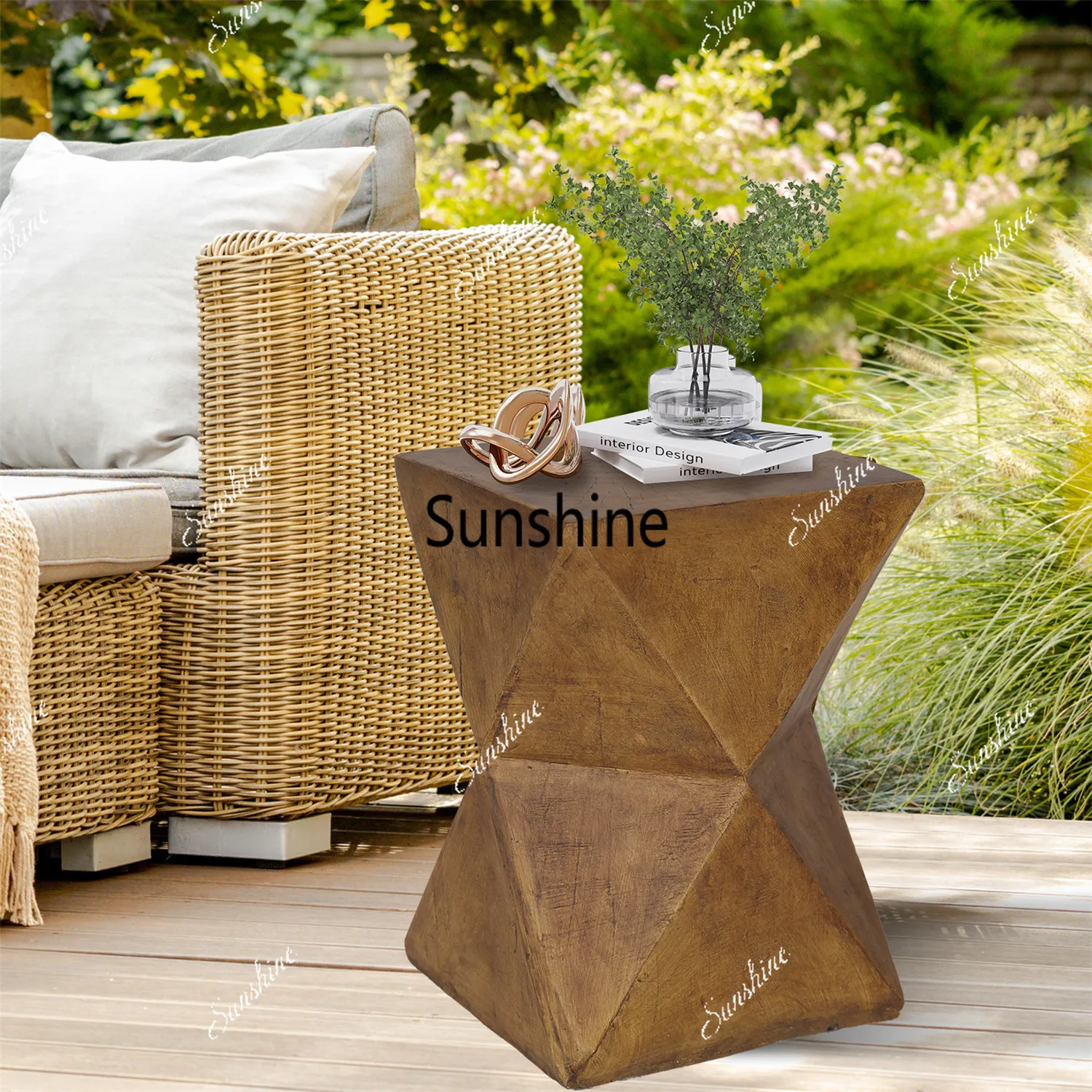 

Outdoor Weight Indoor Sofa Side Table Patios Plant Stand Accent Table Garden Stool End Table