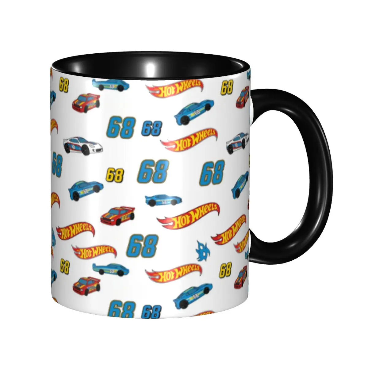 Custom Hot Wheels Made To Race Car Mug DIY Ceramic Milk Tea Coffee Cup