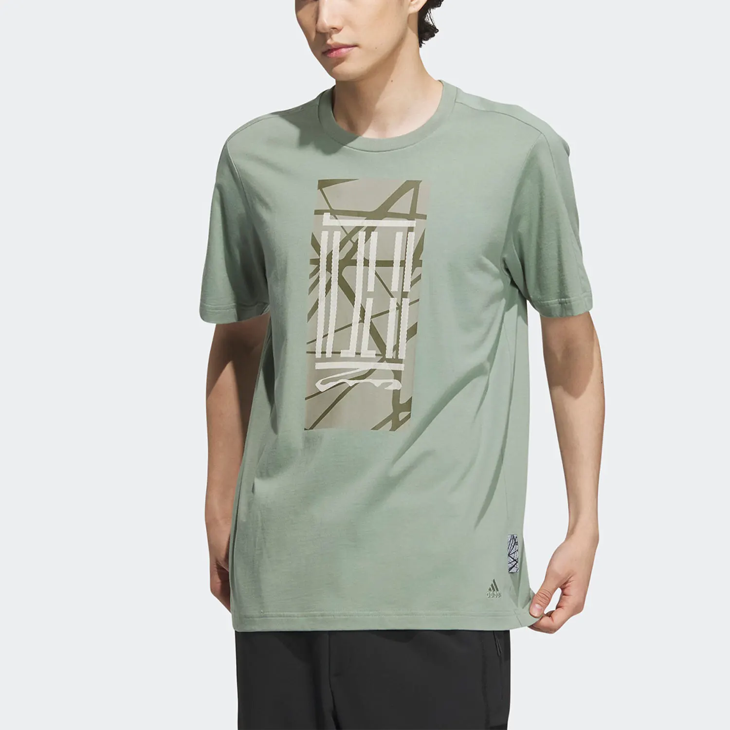 

Adidas Authentic WJ LOGO TEE WUJI Series Men's Casual Short Sleeve IA8148