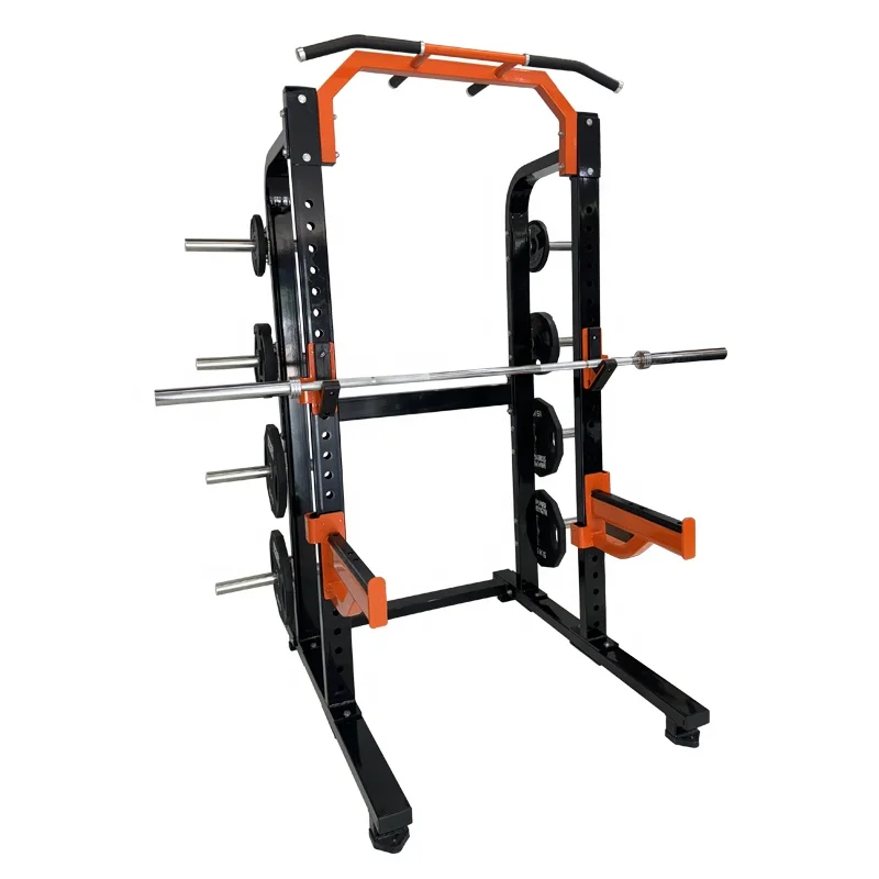 Multi functional home power rack gym equipment Pull Up Bar Smith Machine Squat Rack