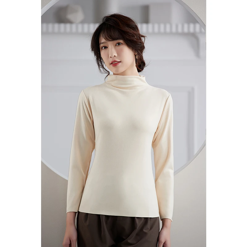 

Новая теплая двусторонняя осенняя одежда с начесом для женщин, тонкое бархатное бесшовное термобелье, утолщенная женская осенняя одежда на флисовой подкладке