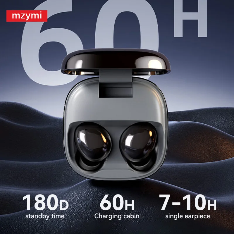 Mzymi s07 anc fones de ouvido sem fio bluetooth5.4 com cancelamento ruído enc tws som alta fidelidade à prova dwaterproof água oem fone para xiaomi