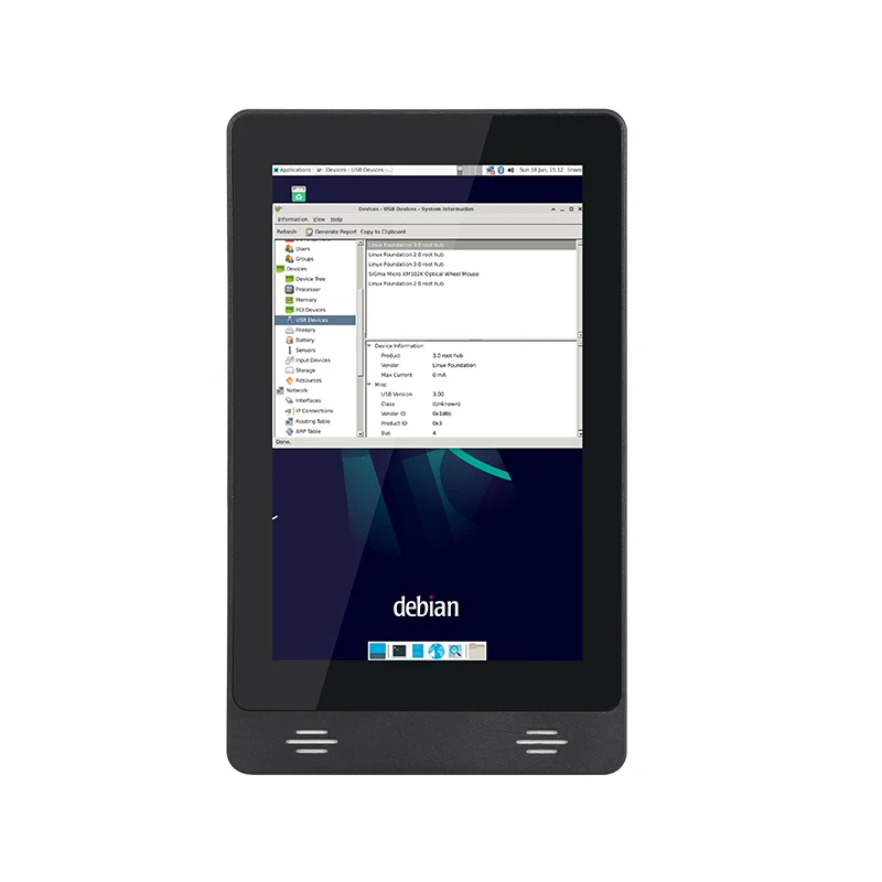 8 Inch Rk3566 Linux Professional Industrial Ethernet IPS Wall Mount LCD Touch Screen Tablet PC