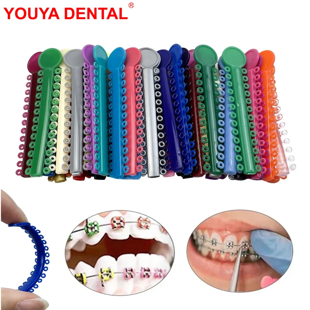 

40 Sticks Dental Orthodontic Ligature Ties Dentistry Elastic Ligatures For Braces Brackets Dentist Ortho Treatment Materials