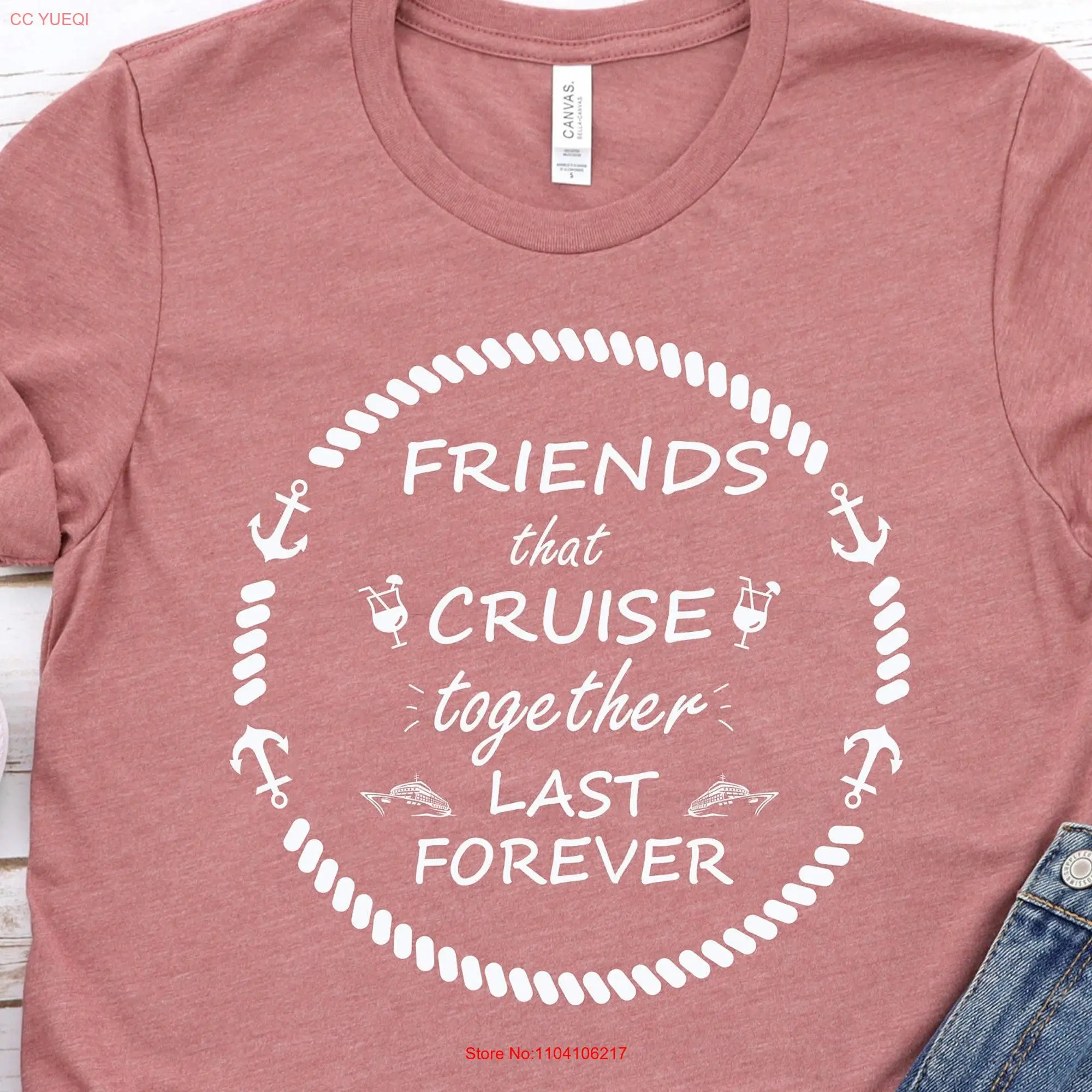 Cruise Friends T Shirt Squad 2023 Together long or short sleeves