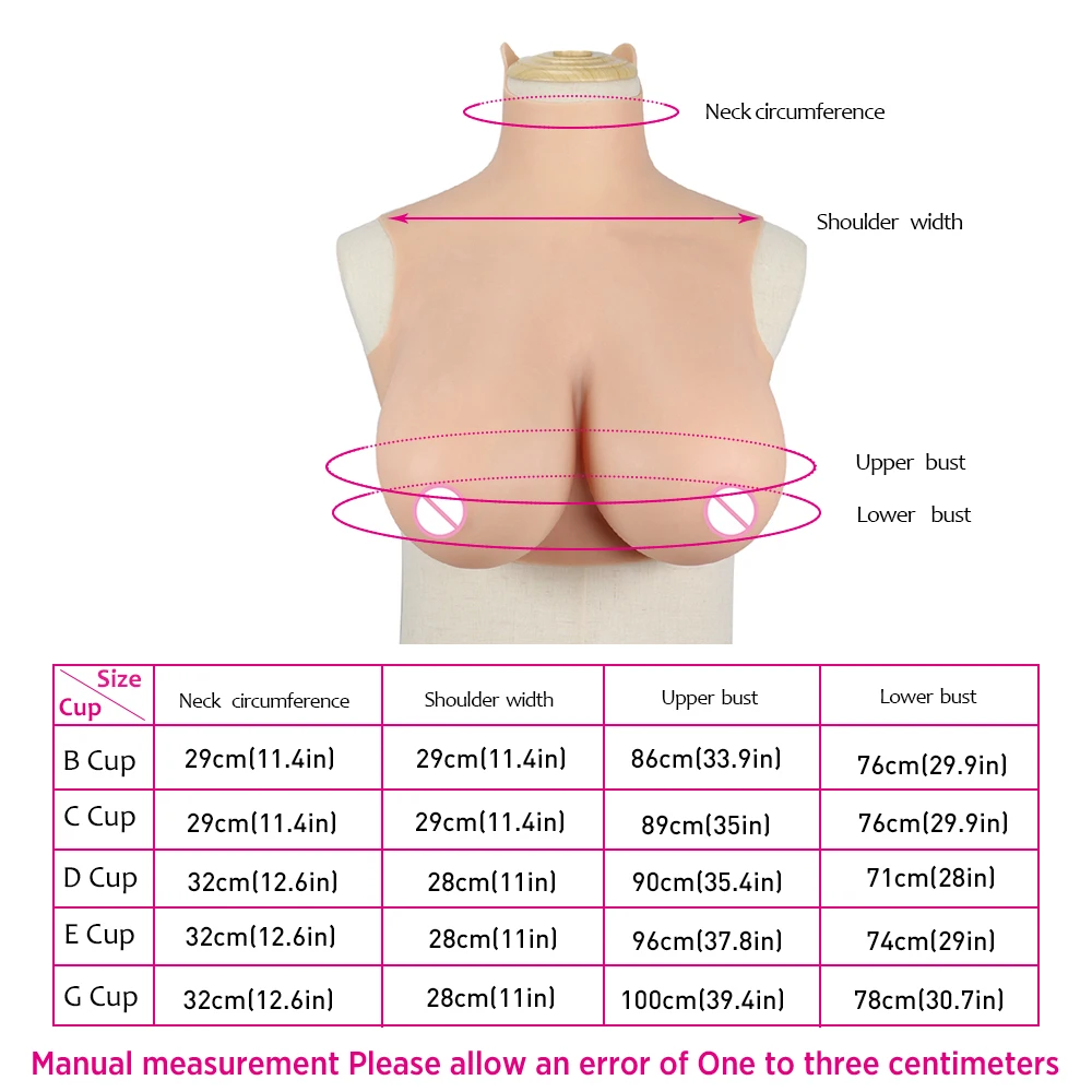 Tgirl Cosplay Breast Form Silicone Fake Boob for Men Gay Sissy Crossdres Fake Tits¨Chest  for LGBT Dragqueen Show Crossdresser