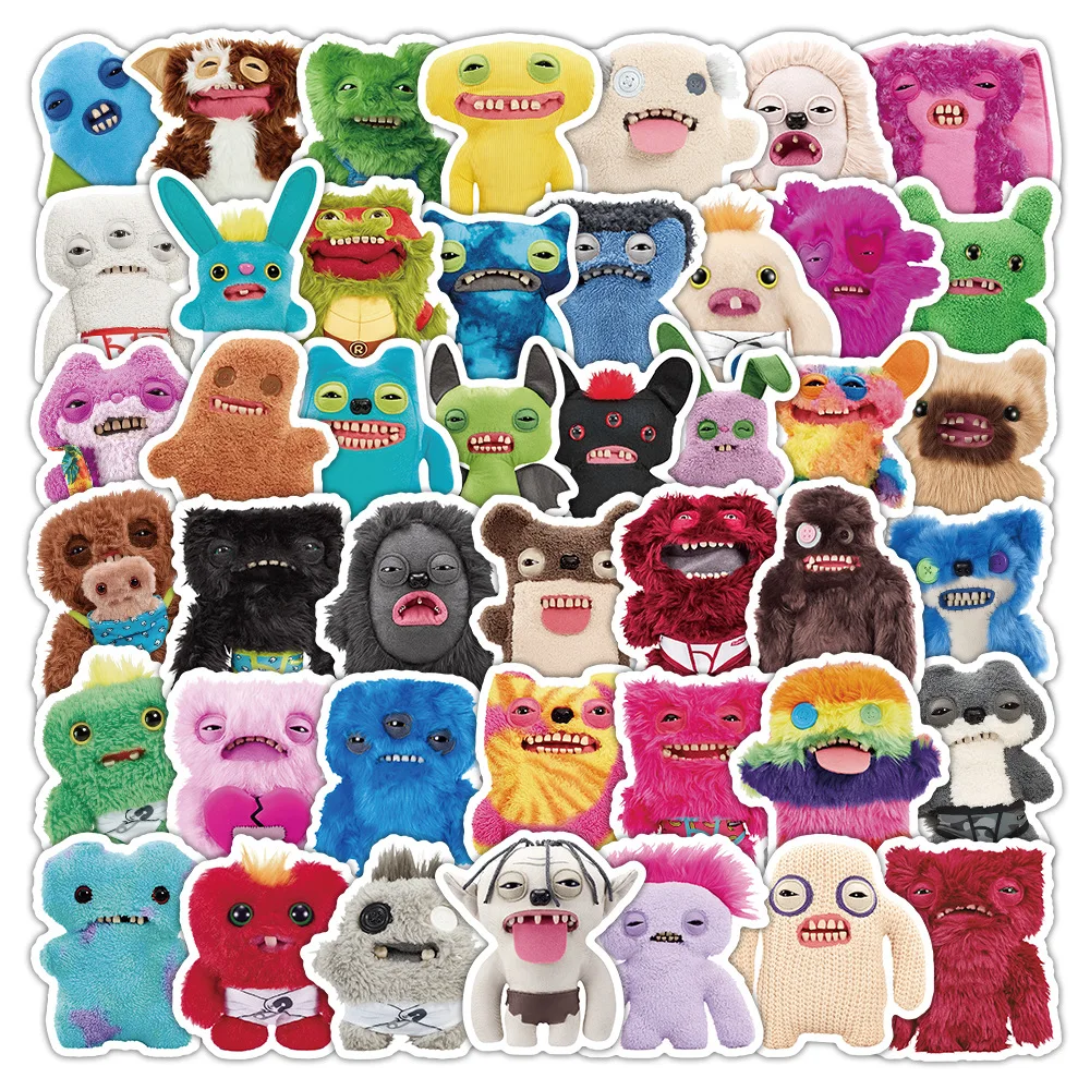 50PCS Leuke Fuggler Cartoon Stickers Kawaii Speelgoed Graffiti Decoratie DIY Koffer Koelkast Laptop Gitaar Auto Fiets Skateboard Decals