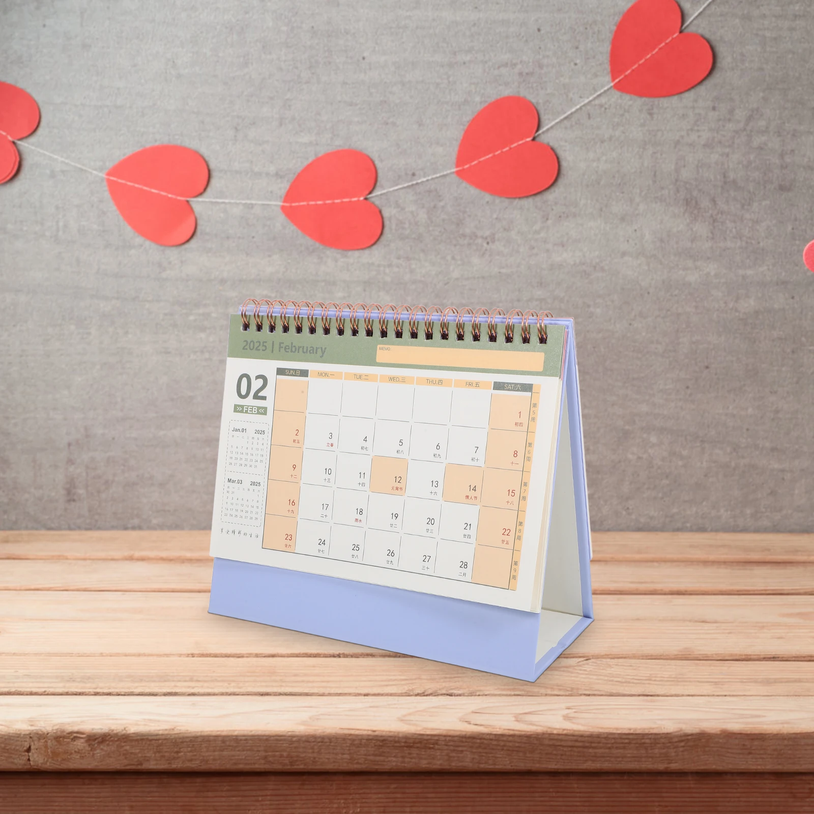 

2025 Golden Foil Desktop Calendar Minimalist Thick Paper Metal Binding St Table Calendars Office Daily Month Planning