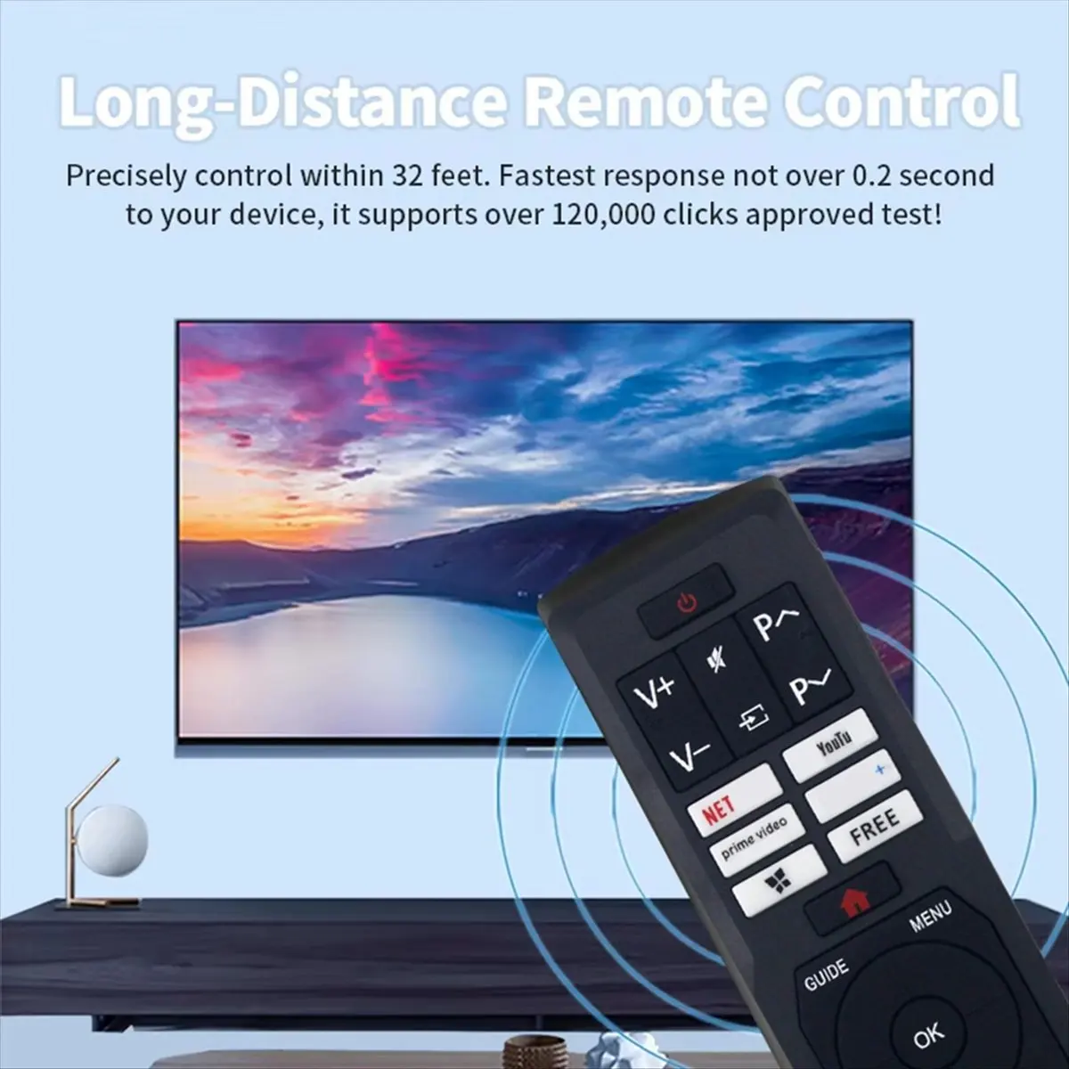 【Universal】 Replace RM-C3266 Remote Control for RM-C3266 LCD TV Remote Control