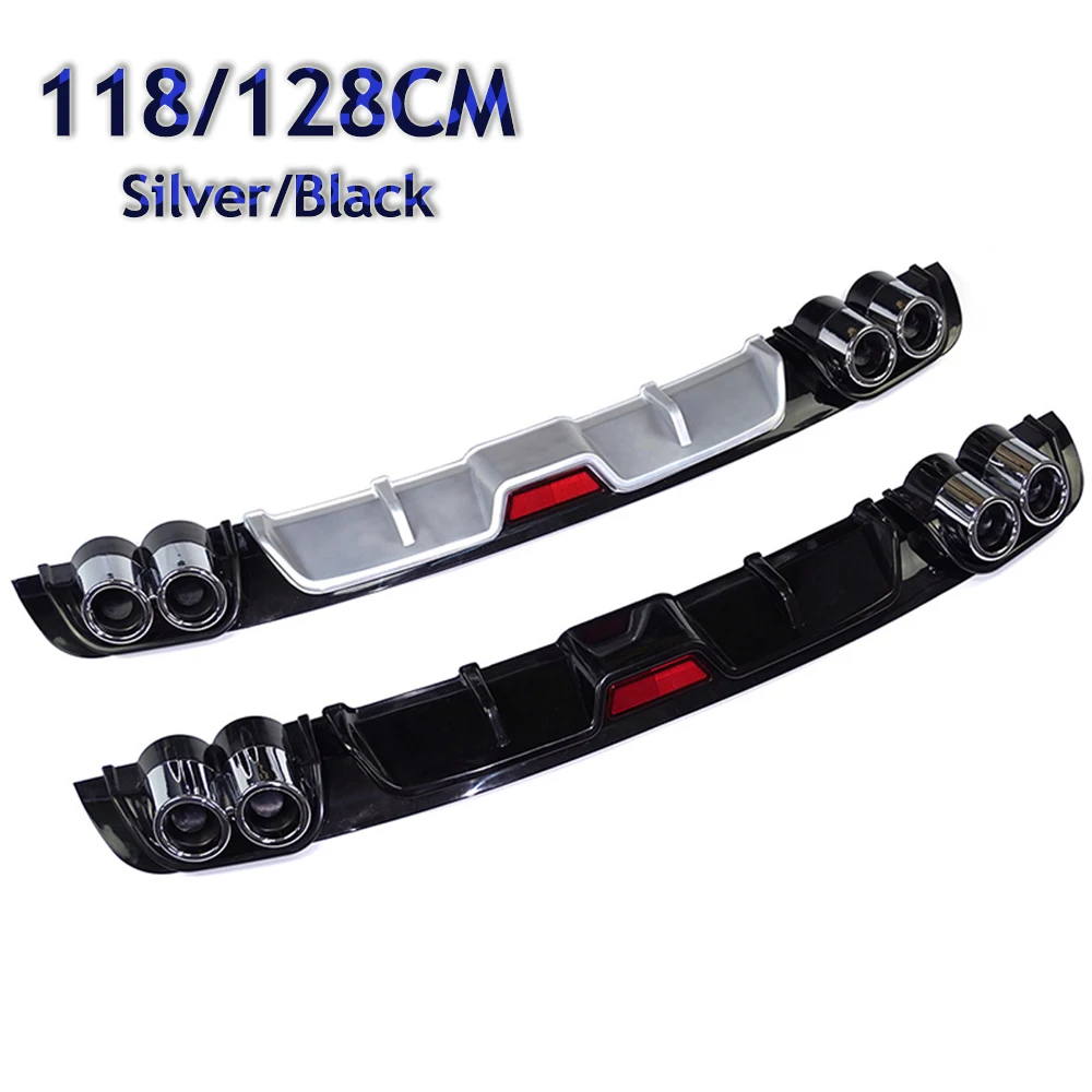 118/128CM Auto Stoßstange Hinten Lip Heckspoiler Stoßstange Universal Auto Hinten-lip Stoßstangen Spoiler Diffusor Hohe qualität PP Material