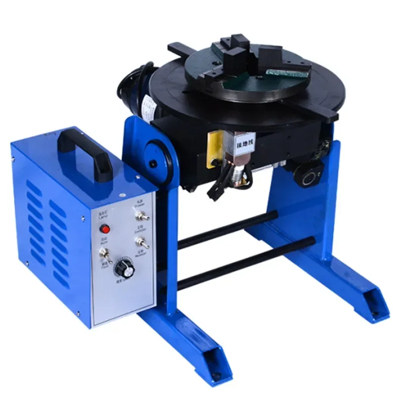 

220v Electric 50kg Pipe Flange Ring Joint Automatic Welding Positioner Goot Welding Turntable 45 Degrees Reversal Platform