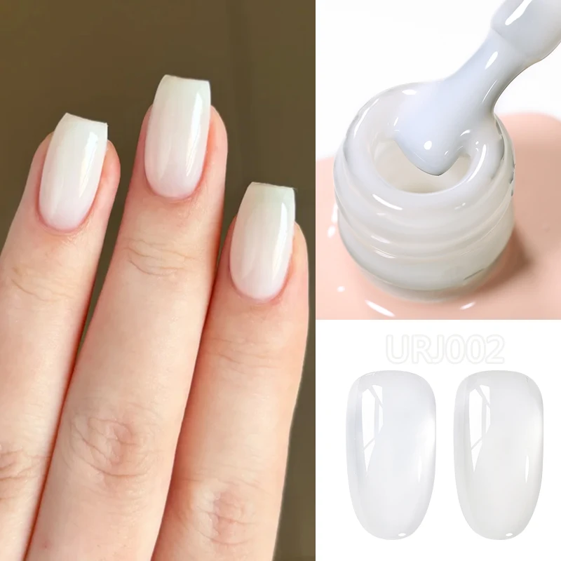 

UR SUGAR 15ml Milky White Nude Pink Jelly Gel Nail Polish Transparent Crystal Nude Gel Polish Nail Art Varnish For Fall Winter
