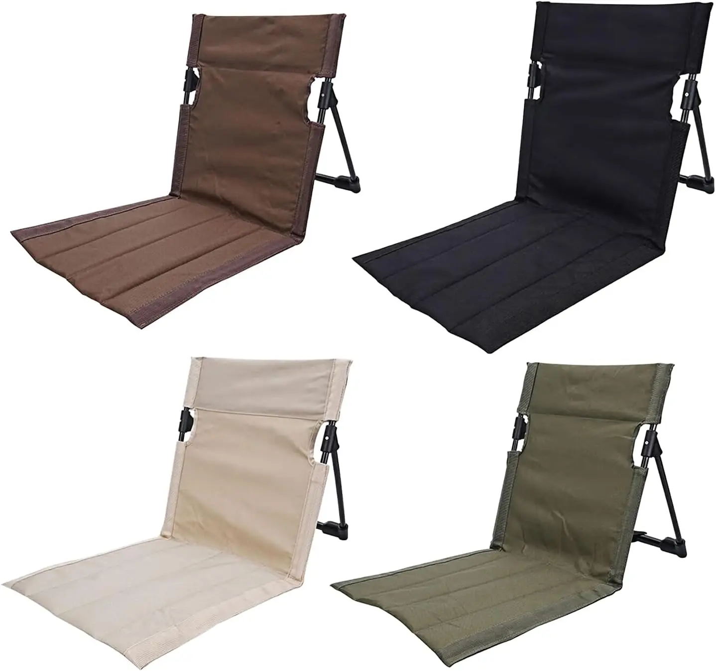 

High Function Foldable Beach Chair Stuhl Chaise High Back Fishing Chair with Steel Frame for Stability for Outdoor Sand Use