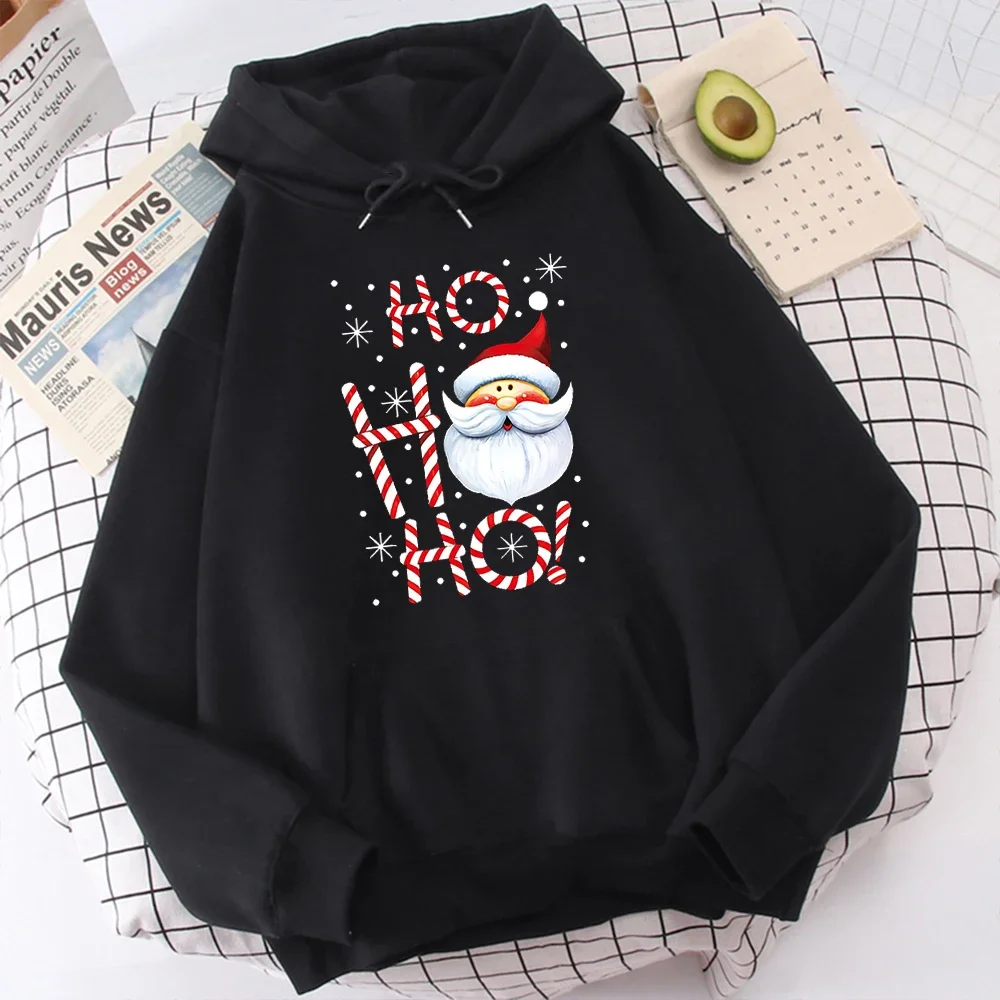 Cute Santa Claus pattern sweatshirt women\'s fall fashion casual top crew neck sweatshirt High street fashion women\'s wear