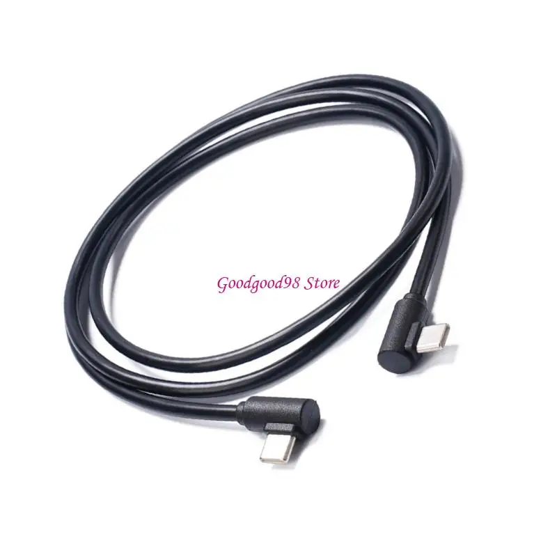 Rechterhoek USB C Cable 60W Power Delivery Quick Charges for Smartphones Tablets W8ec