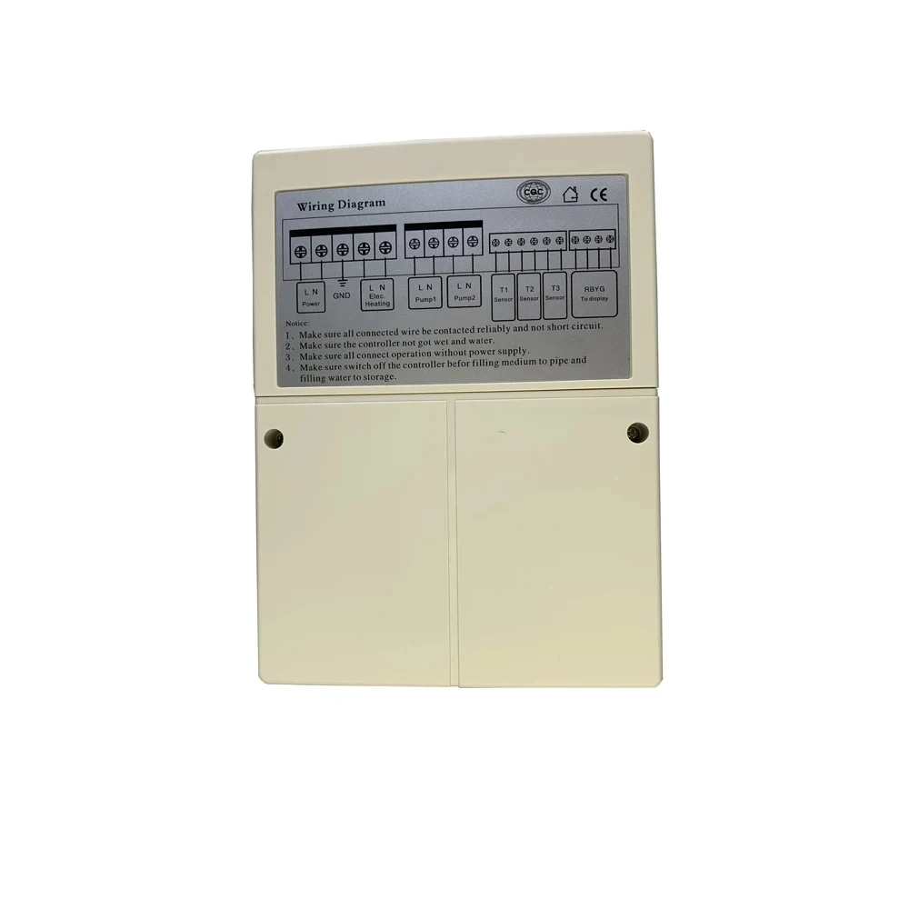 Solar Water Heater Controller SP24 Solar Thermal Controller 3 sensors input,2 relays and 1 auxiliary heating outputs