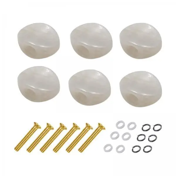 Guitar Tuning Mechanism ABS Button Heads Easy Install Tuner Machine Knobs for Acoustic Folk Electric Guitars