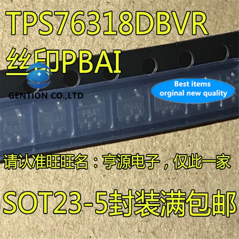 20Pcs TPS76318 TPS76318DBVR Silkscreen PBAI LDO 1.8V SOT23-5  in stock  100% new and original