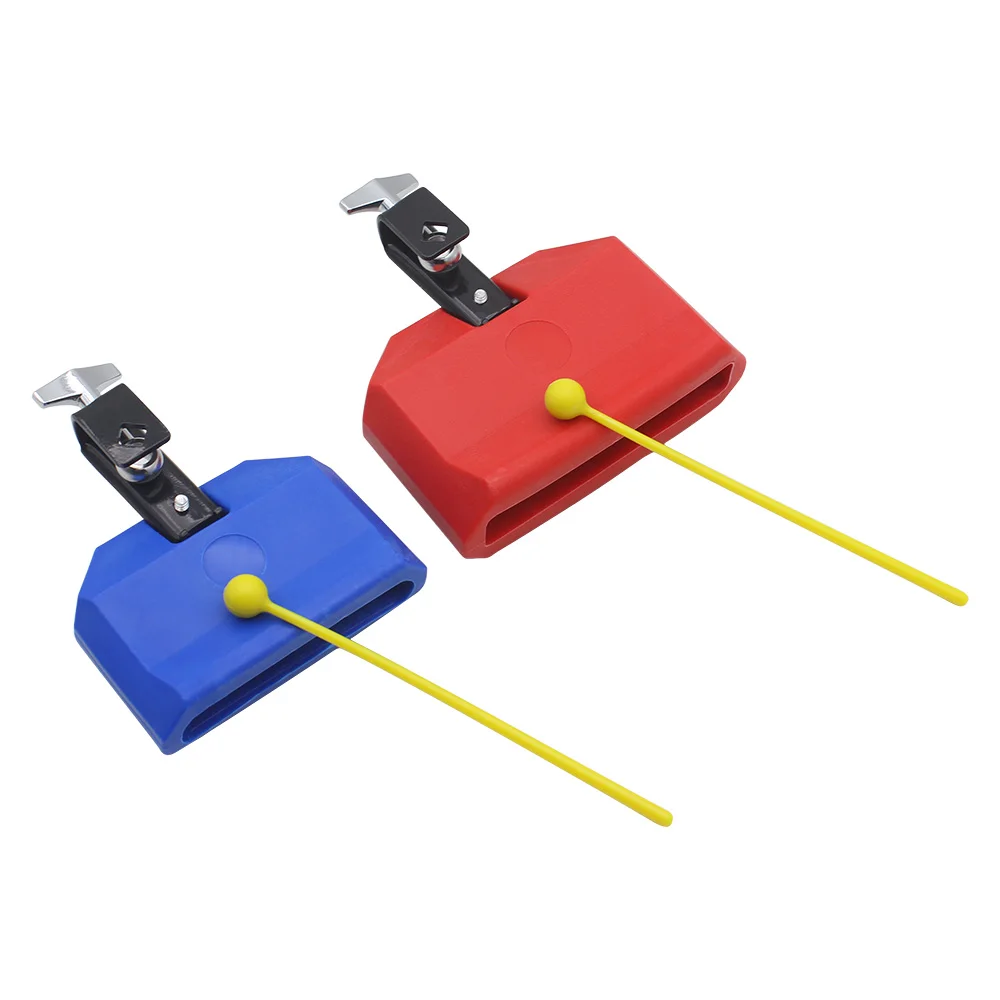 Cowbell High Quality Color Drum Cowbell Clapper Set Pitched Durable Treble Jazz Drum ABS Bell Percussion Drums Part Accessories