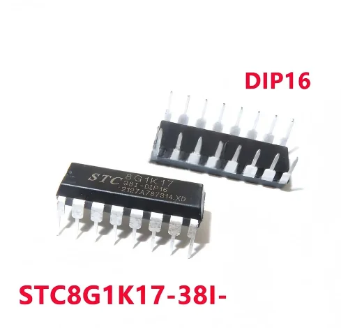 5-10/PCS New 8G1K17 STC8G1K17-38I- STC8G1K17-38I-DIP16 Single chip microcomputer In Stock