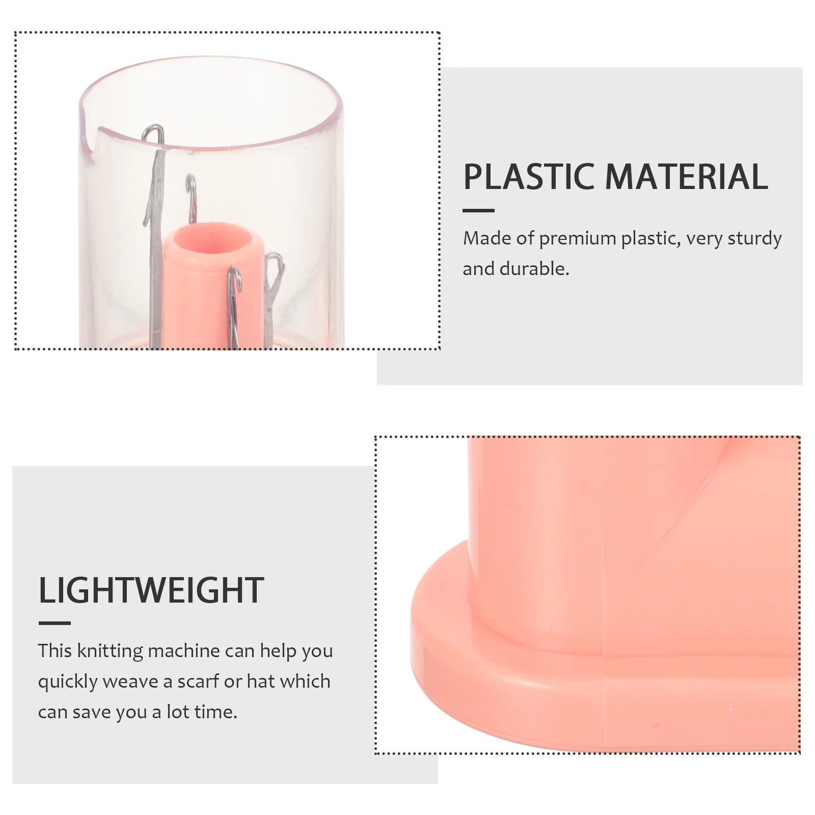 

1 set Mini Diy Hand Knitting Machine Compact Size For Home Craft Adults Spool Knitter Weave Tool Yarn Winder Knitting Mill