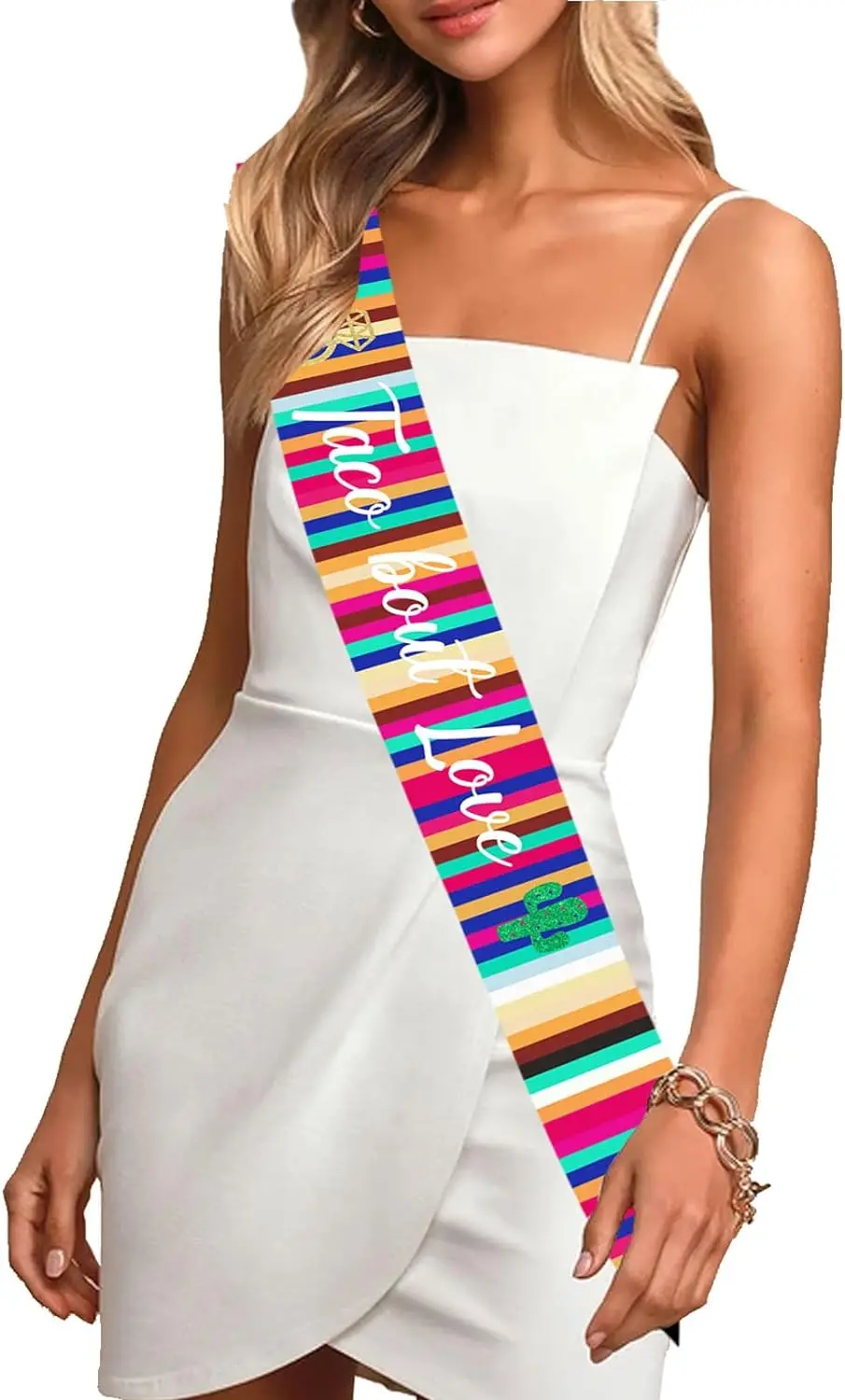 

Fiesta Bachelorette PartyDecor Taco Bout Love Sash Mexican Fiesta Theme Bridal Shower Cinco De Mayo Party Bride Sash for Wedding