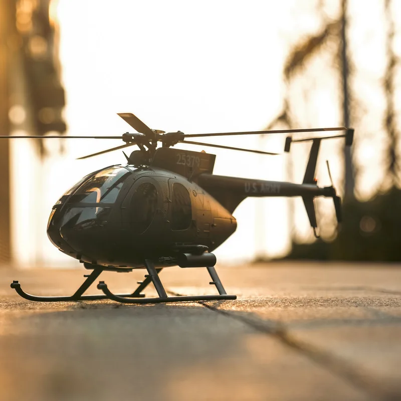 YXZNRC Remote Control Helicopter F119S MD500 Simulation Single Blade 6 Channel GPS One Key Return Model For Outdoor Hobby Lovers