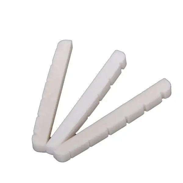 Cattle Bone 6-string Electric Guitar Bass Nut Cream Color Slotted Accessory for Guitar Parts Upgrade