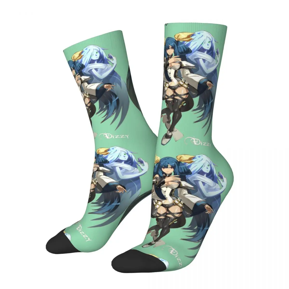 Happy Funny Men's compression Socks Dizzy Retro Harajuku Guilty Gear Sol Kay Kosku Mey Fighting Games Street Style Crew Sock