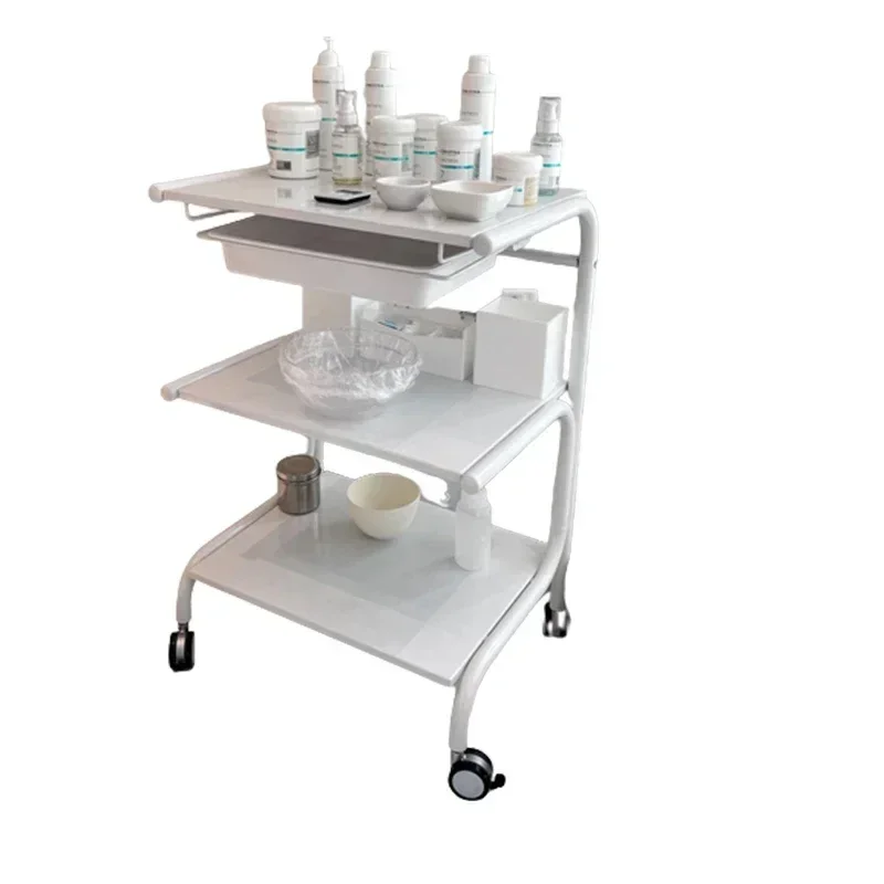 

Tattoo Tool Salon Trolley Utility Cleaning Storage Rolling Salon Trolley Medical Luxury Auxiliar Salon Furniture
