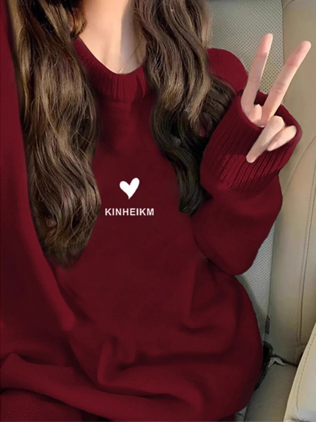 

Oversize Thiened Soft Sweater Women's Autumn Winter American Retro Lazy Sle 300 Pou New Year's Top Fem Faion