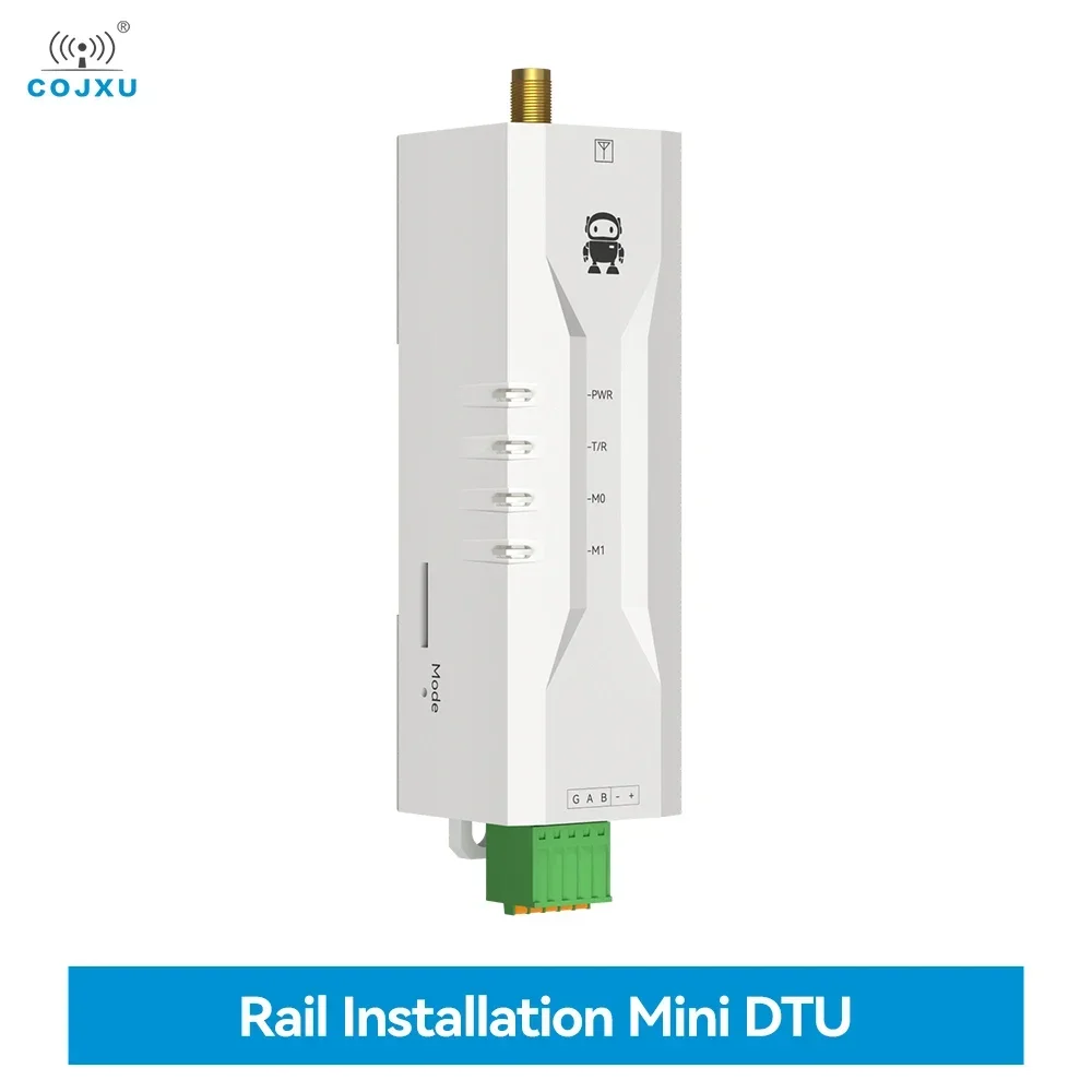 LoRa 433MHz Ultra Small Size Rail Installation 22dBm 5KM COJXU E95M-DTU(400SL22-485) RSSI LBT AT Command Modbus