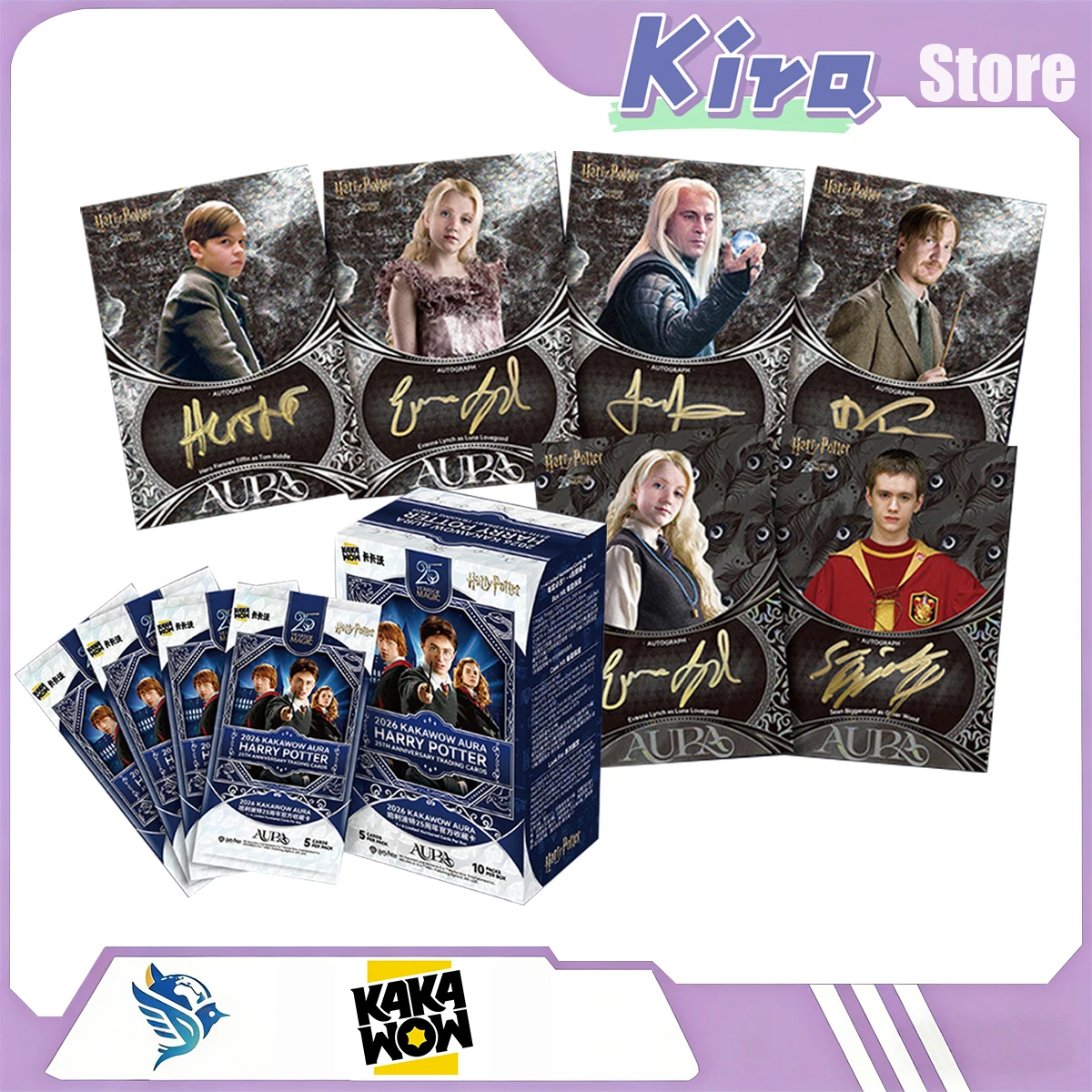 

KAKAWOW 2026 AURA Harry Potter 25th Anniversary Series Collection Cards Limited Collective Edition Newly Released Genuine Gift