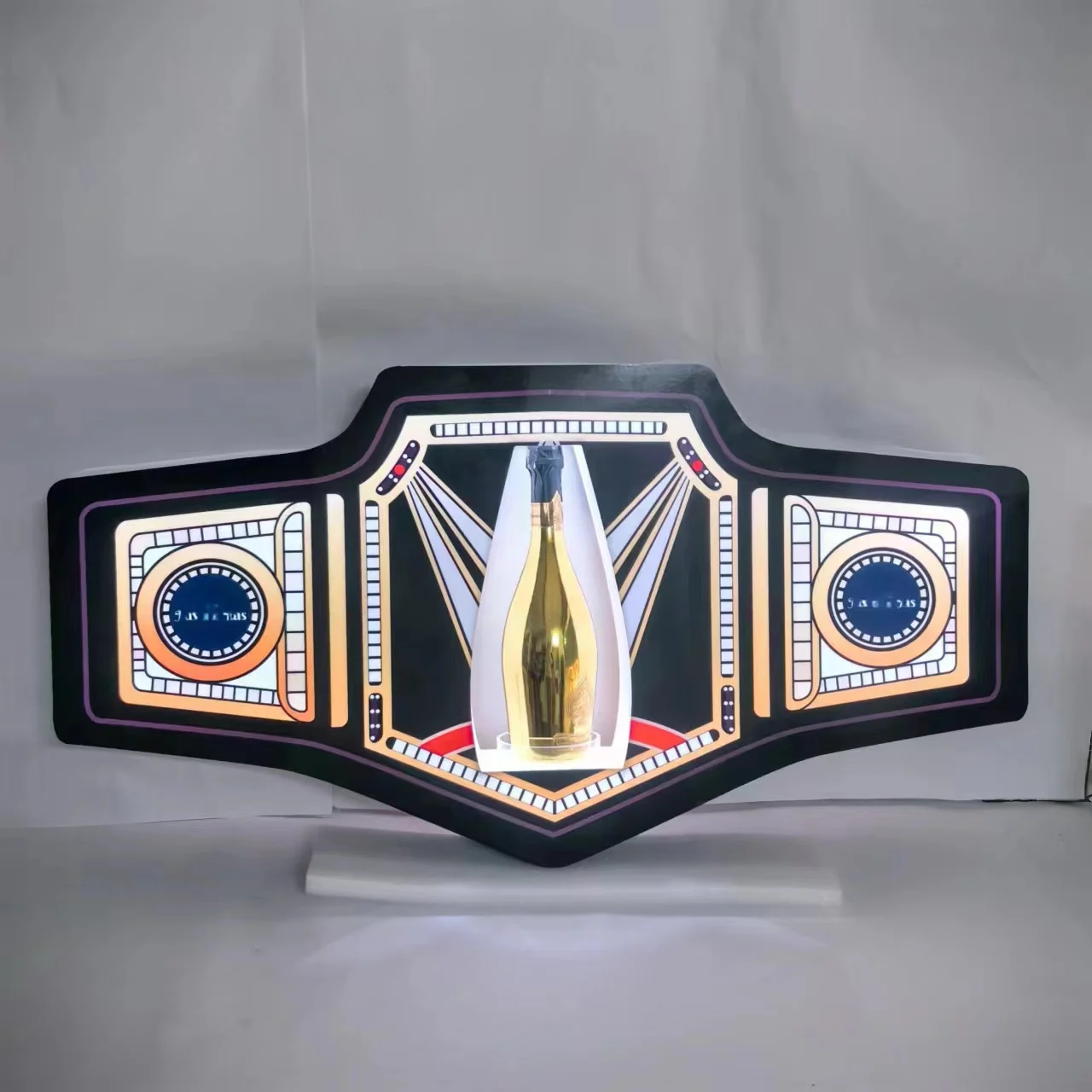 High-End Bespoke LED Bottle Display RackCustom Message Board Led Bottle Presenter VIP Service For Restaurant Bar Nightcl
