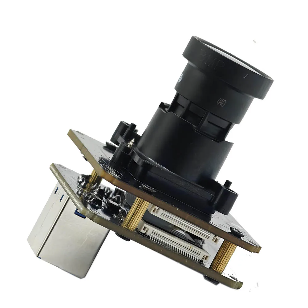 2MP HD 1/1.9-Inch IMX185 USB Camera Module FF 130 Degree Lens 60FPS 1080P UVC-compliant, Plug and Play Webcam for Computer