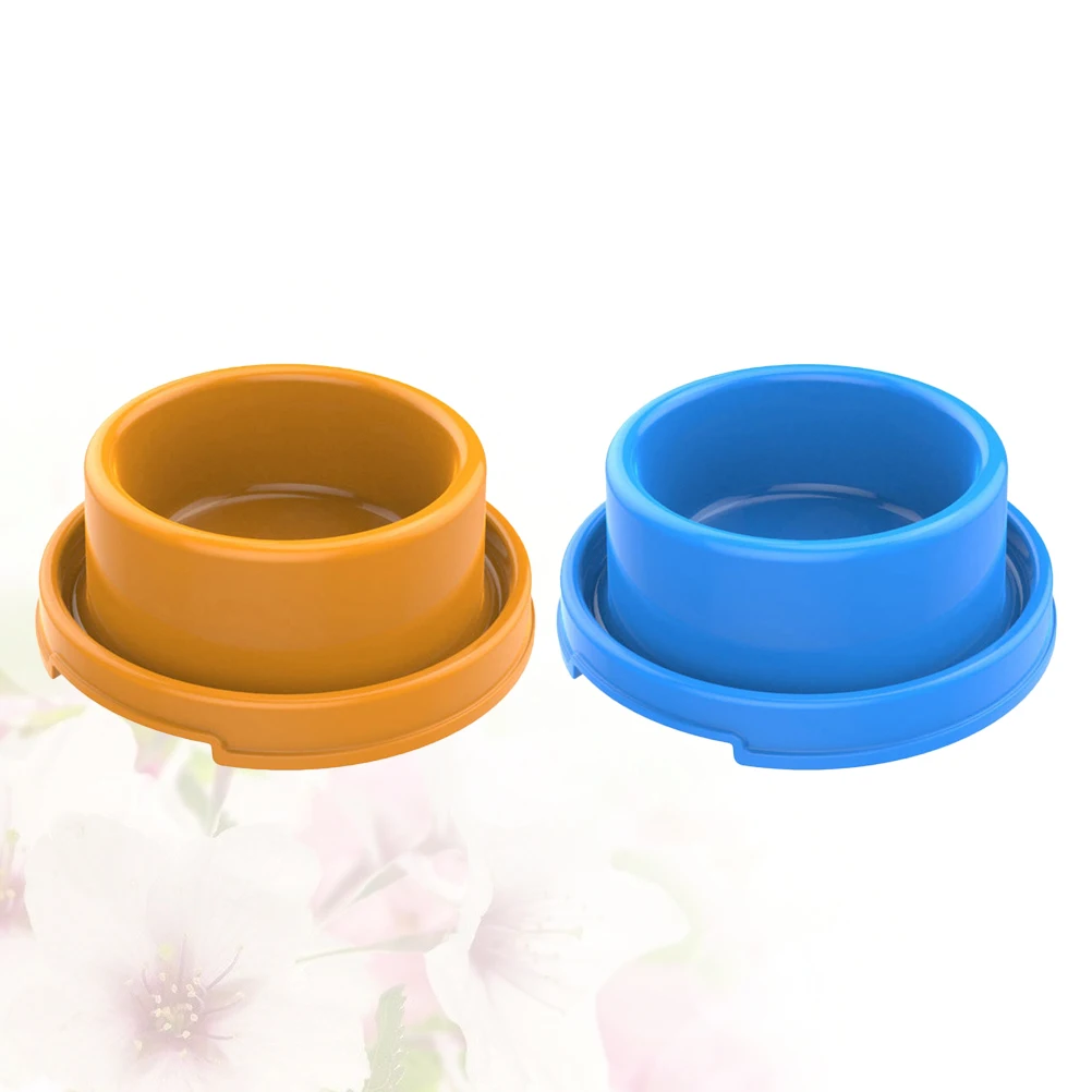 

2pcs Pet Food For Dogs Anti-Slip -Friendly Feeding Bowl Smooth Surface Dog Water Bowl Easy Clean Pet Supplies (Random