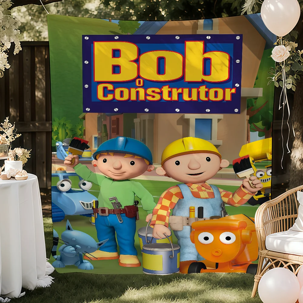 Impresiones artísticas de dibujos animados del personaje B-Bob el constructor, adecuadas para decorar salas de estar, dormitorios y residencias universitarias