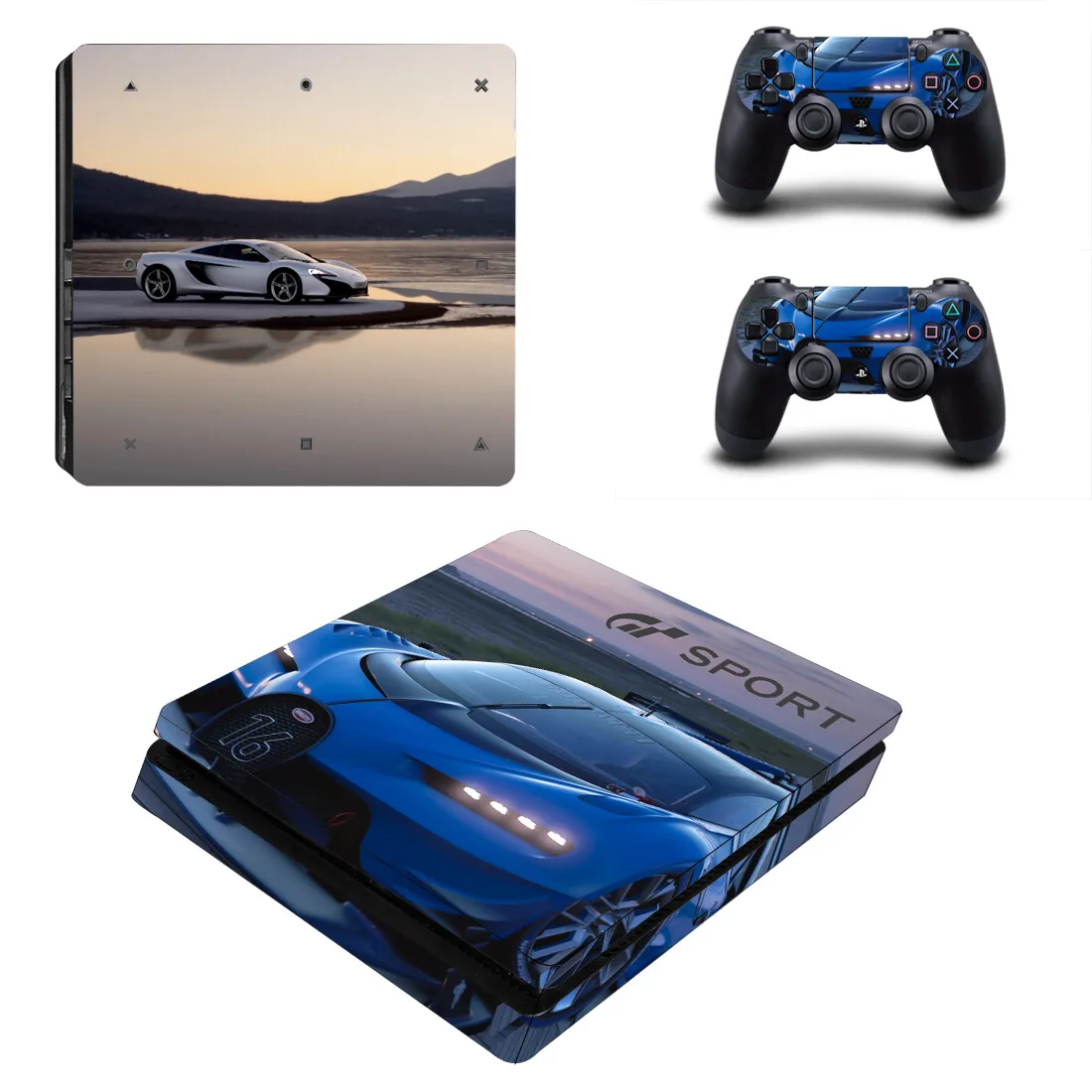 Gran Turismo GT Sport PS4 Slim Skin Sticker Decal Cover Protector For Console and Controller Skins Vinyl