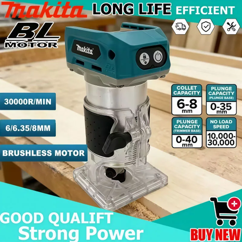 

Makita DRT50 Cordless Trimmer Rechargeable Trimming Tool Brushless Slotting Machine Woodworking Milling & Engraving Tool