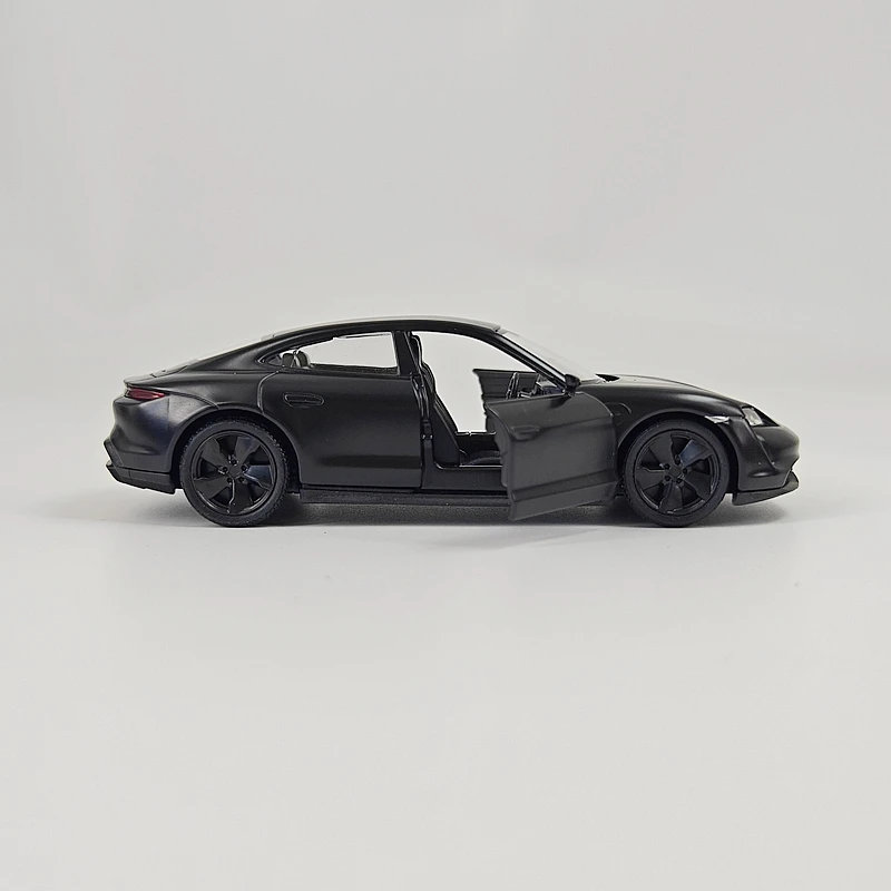 1:36 Simulate Porsche TAYCAN alloy car model with two doors that can open rich in details, finely crafted, and of good quality