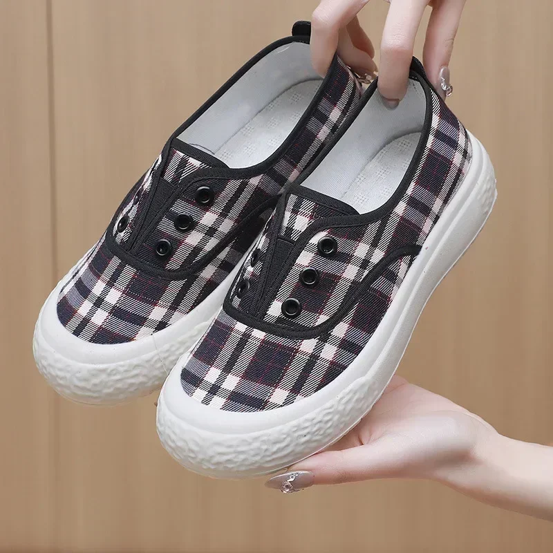 

Spring and summer new breathable soft-soled canvas women's shoes comfortable and casual multi-functional fashion women's shoes