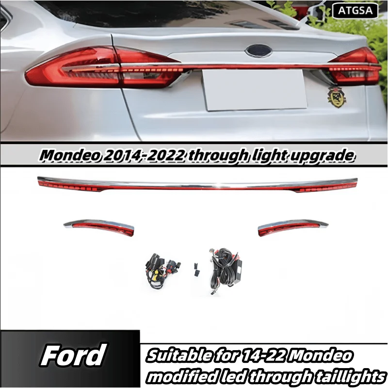 

For Ford Mondeo 2014-2022 through taillights taillights modified brake running lights
