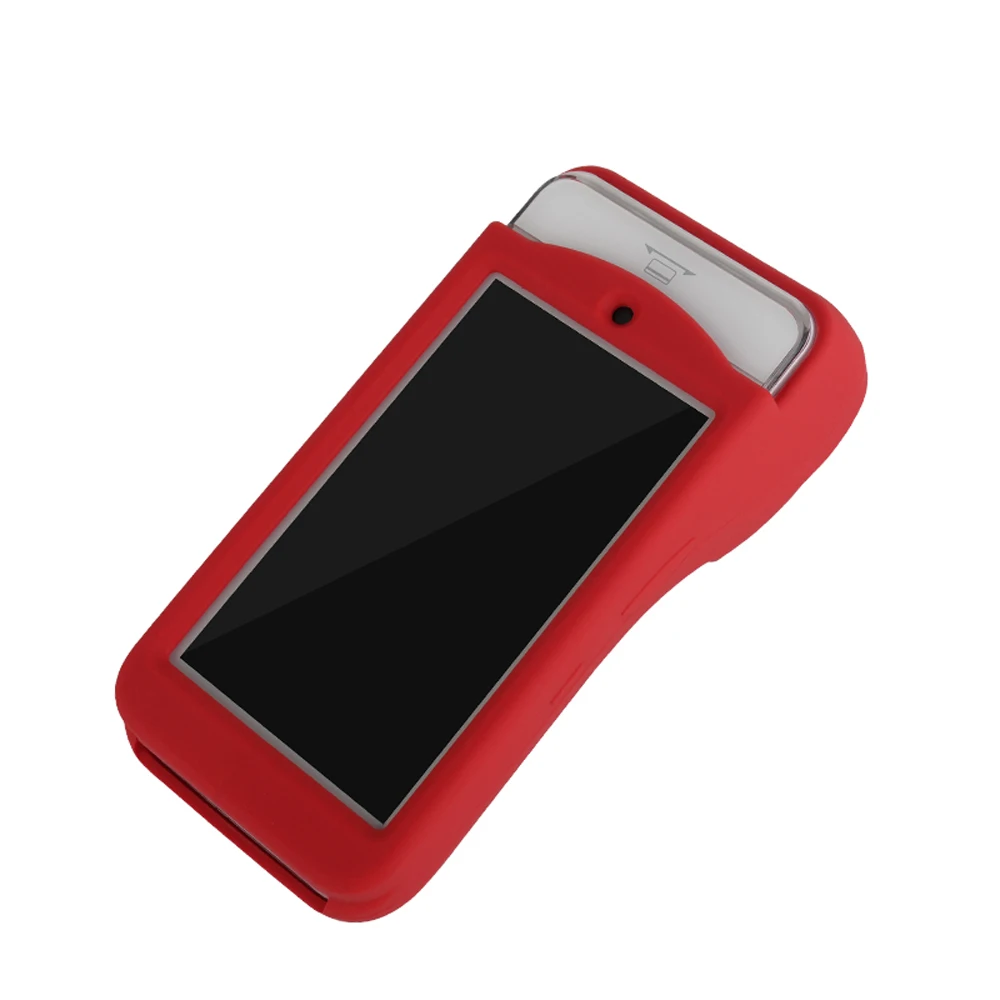 غطاء حماية متين من السيليكون الناعم لمحطة POS المحمولة Pax A920