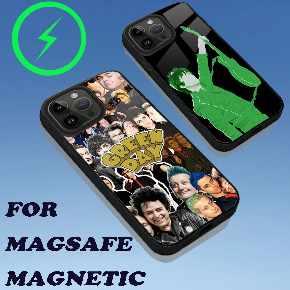 

Чехол для телефона Band G-Green D-Day Для iPhone 16,15,14,13,12,11,Plus,Pro,Max Mini Magsafe, магнитная Беспроводная зарядка