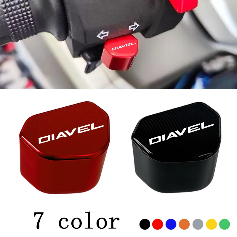 For DUCATI Diavel XDiavel 1260s DX 1260 2020-2025 Accessories CNC Aluminum Motorcycle Switch Button Turn Signal Switch Key Cap