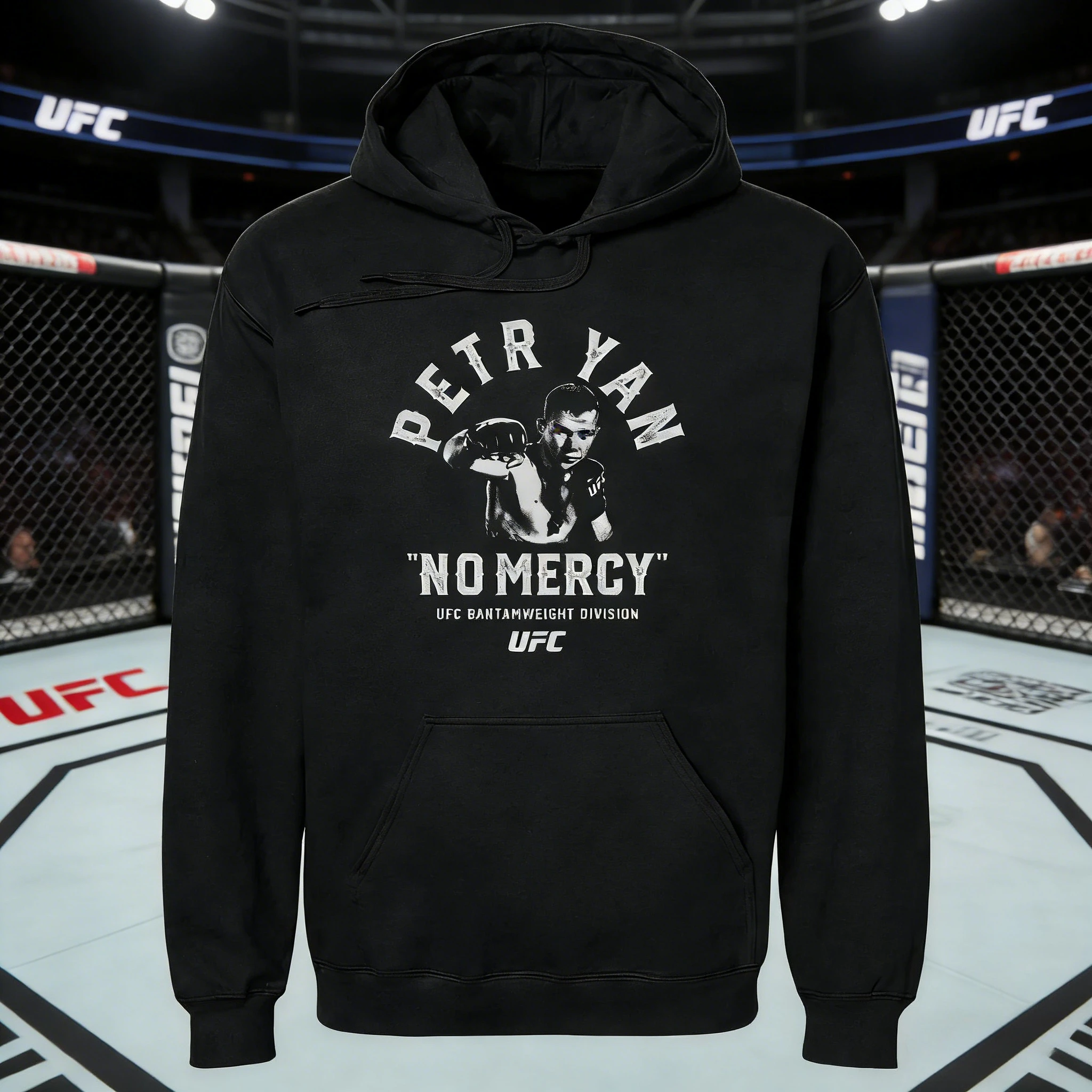 2026 الخريف/الشتاء UFC بيتر يان القتالية الجرافيك هوديي أنثى موضة فضفاضة عادية القطن الدافئة البلوز معطف للجنسين