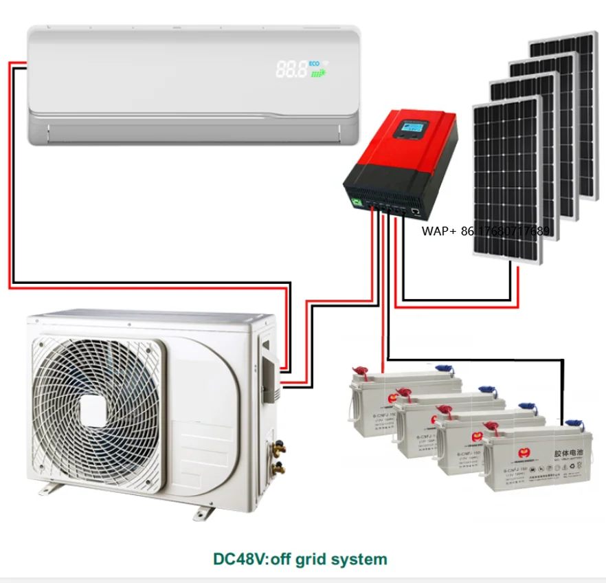 DC 12000BTU Solar Air Conditioner Good Quality for Home Use with Cooling/Heating Feature