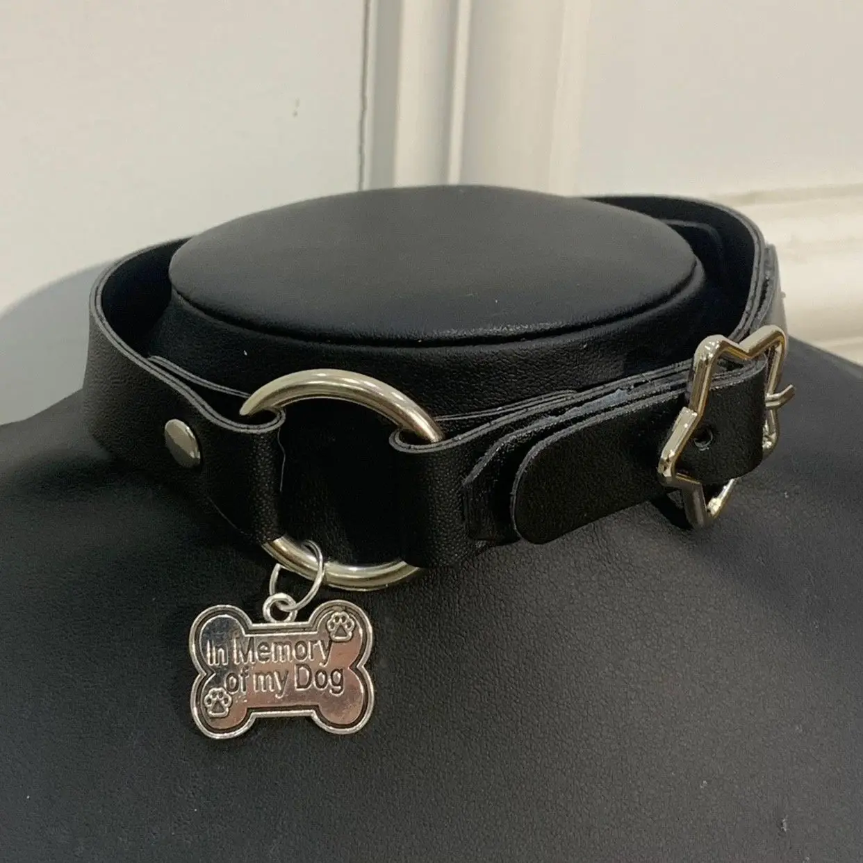 Minority All-match Punk Harajuku Individuality Dark Hottie Original Subculture Bone Star Leather Choker Necklet Pendant