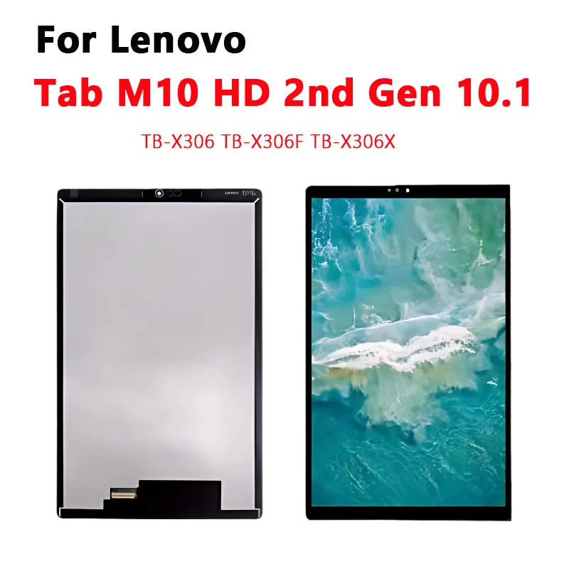 新しい液晶レノボタブ-m10-hd-第-2-世代-101-tb-x306-tb-x306f-tb-x306x-tb-x306v-液晶ディスプレイタッチスクリーンデジタイザガラスアセンブリ